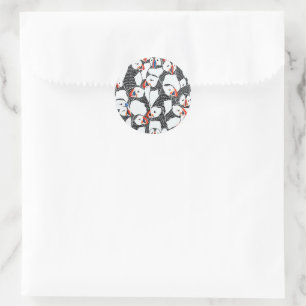 Puffin classic round sticker