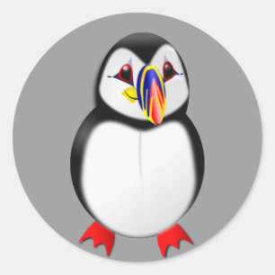 Puffin Classic Round Sticker