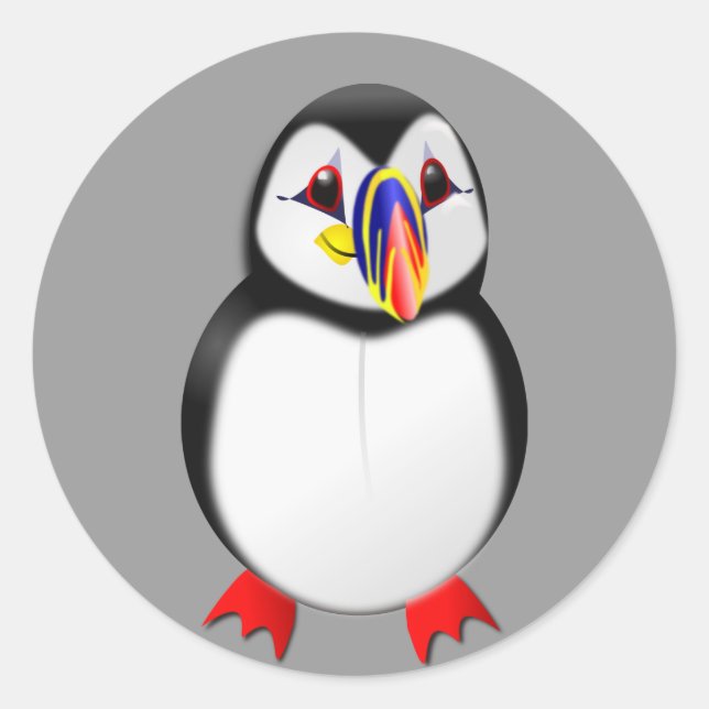 Puffin Classic Round Sticker (Front)