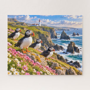 Puffin Coastal Lighthouse Jigsaw Puzzle