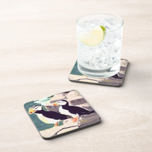 Puffin Cork Coasters