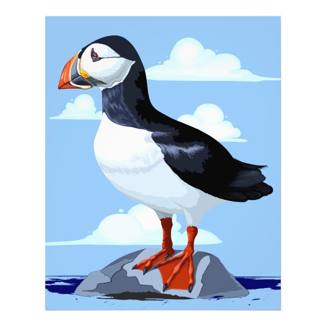 Puffin Cute Atlantic Seabird Photo Print (Front)