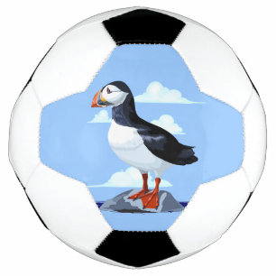 Puffin Cute Atlantic Seabird Soccer Ball