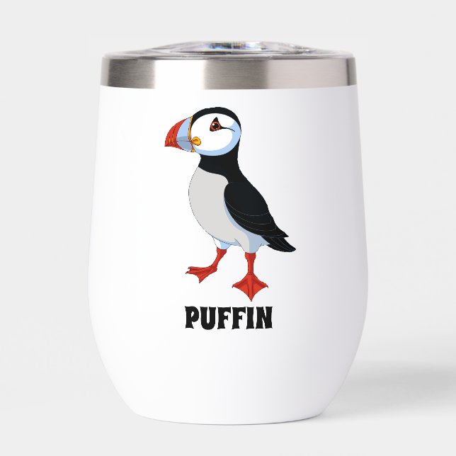 Puffin Design Vin Thermique Tumbler (Avant)