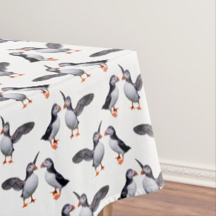 Puffin Frenzy Tablecloth