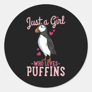 Puffin Iceland Just A Who Loves Puffins Classic Round Sticker