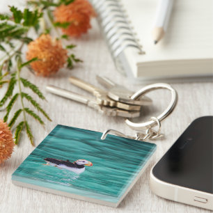 Puffin In Resurrection Bay, Alaska Keychain