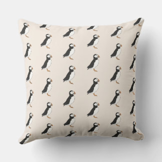 Puffin Outdoor Pillow