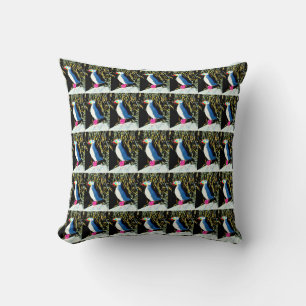 puffin pattern pillow