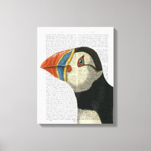 Puffin Portrait Canvas Print