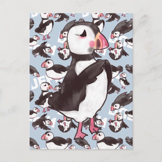 Puffin Postcard (Front)