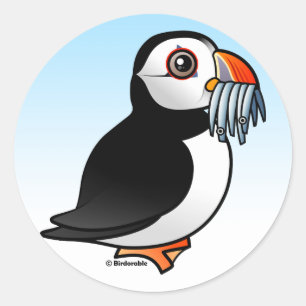 Puffin Prowess Classic Round Sticker