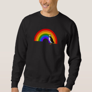 Puffin Rainbow Bird Bird Birdwatcher Animal Biolo Sweatshirt