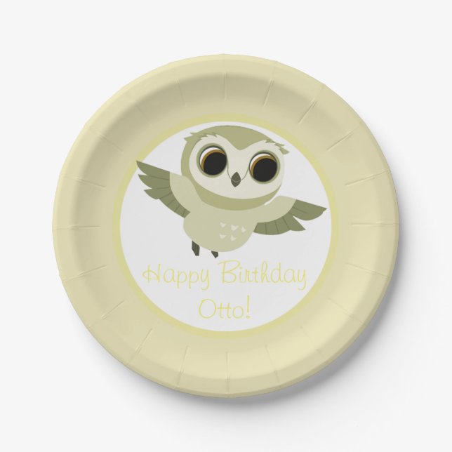 Puffin Rock Party Plate - Otto (Front)