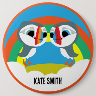 Puffin Rocks 6 Inch Round Button