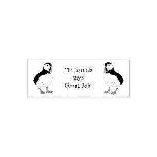Puffin Teachers Great Job! Self-inking Stamp