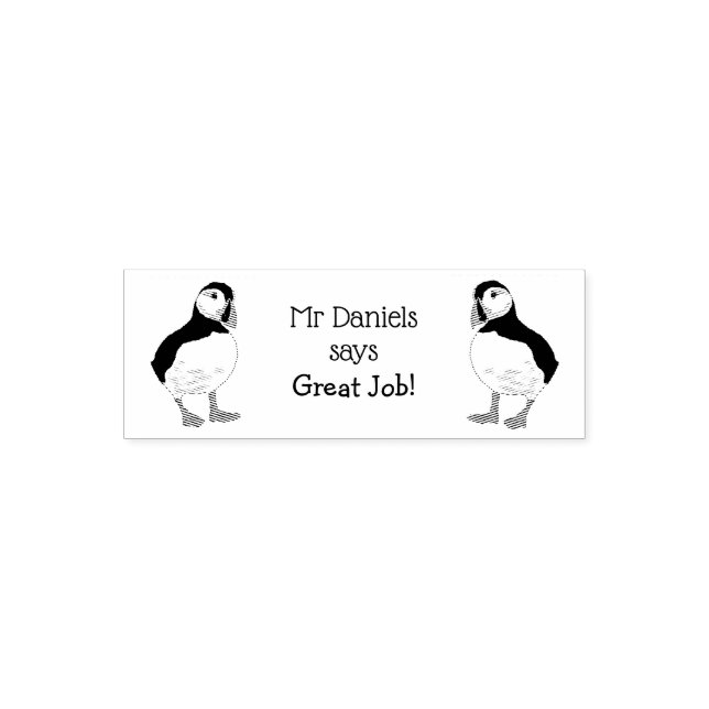 Puffin Teachers Great Job! Self-inking Stamp (Design)