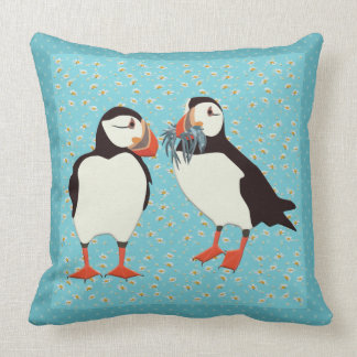 Puffin Throw Pillow