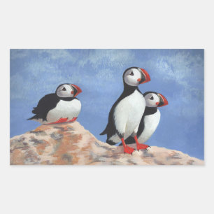 Puffin Trio Sticker