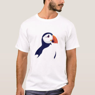 Puffin Vector Art Animal Modern Urban City Graphic T-Shirt