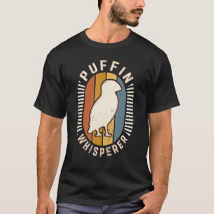 Puffin Whisperer Vintage Classic Retro Animal Love T-Shirt