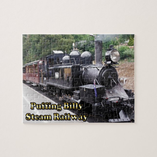 Puffing Billy Historic Steam Train in Australia Jigsaw Puzzle (Horizontal)