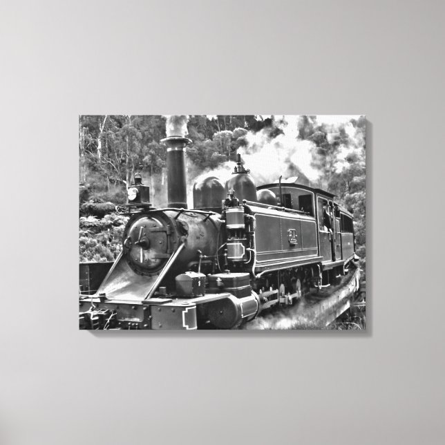 Puffing Billy Old Fashioned Steam Train Canvas Print (Front)