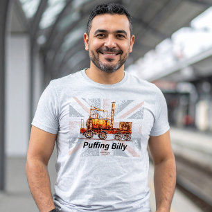 Puffing Billy Steam Train English Locomotive T-Shirt
