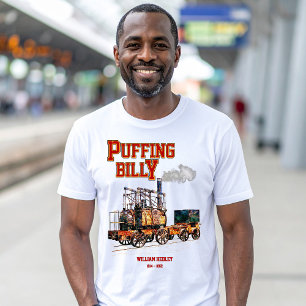 Puffing Billy Steam Train English Locomotive T-Shirt