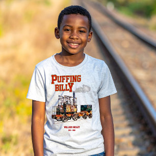 Puffing Billy Steam Train English Locomotive  T-Shirt