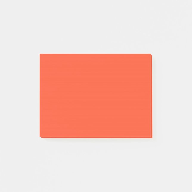 Puffins Bill Orange Bright Red 2015 Colour Trend Post-it Notes (Front)