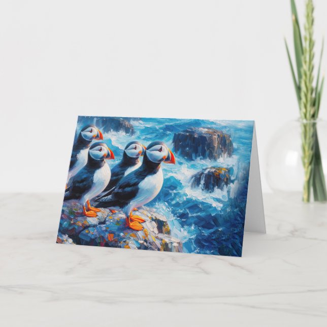 Puffins Card (Front)