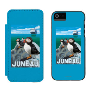 Puffins & Cruise Ship - Juneau, Alaska Incipio Watson™ iPhone 5 Wallet Case