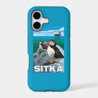 Puffins & Cruise Ship - Sitka, Alaska