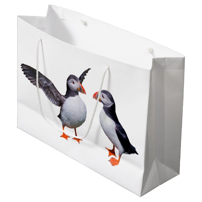 Puffins Gift Bag (Front Angled)