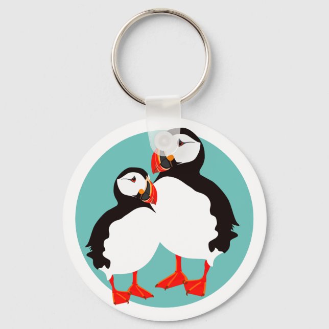 puffins keychain (Front)