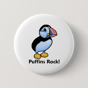 Puffins Rock! 2 Inch Round Button