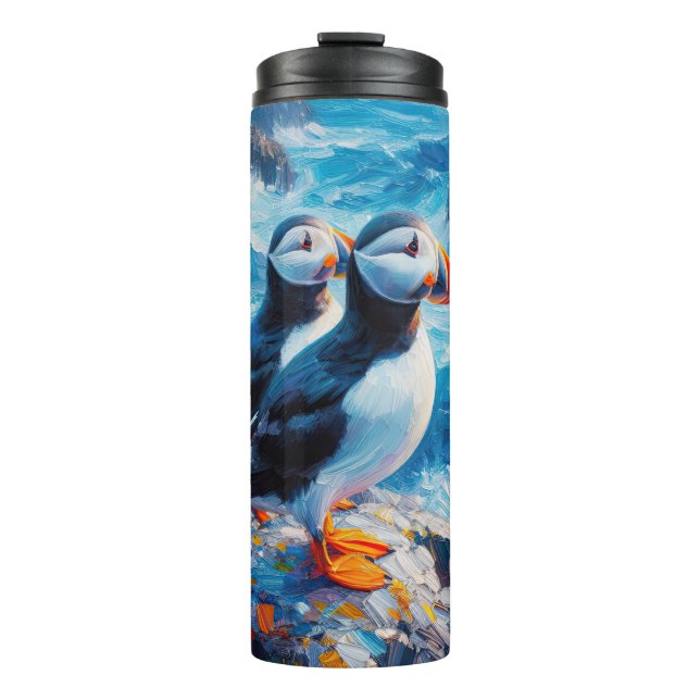 Puffins Thermal Tumbler (Front)