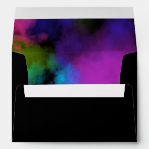 Puffs of Colour Makeup Beauty Party Invitation Envelopes