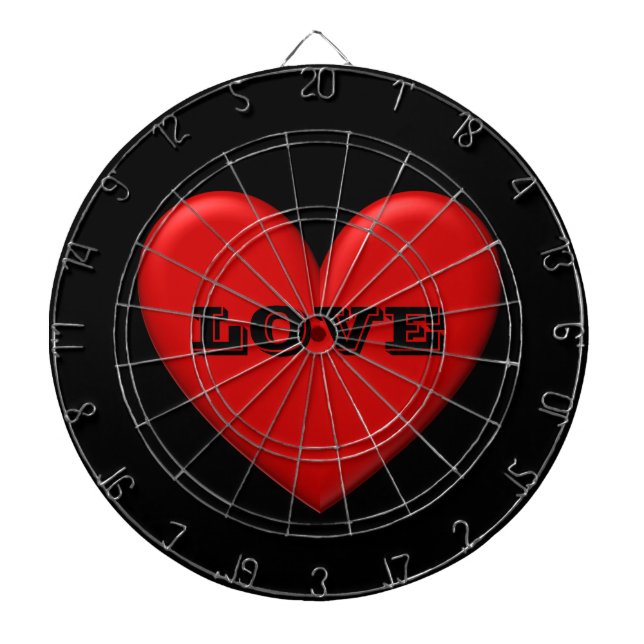 Puffy Heart Dartboard (Front)