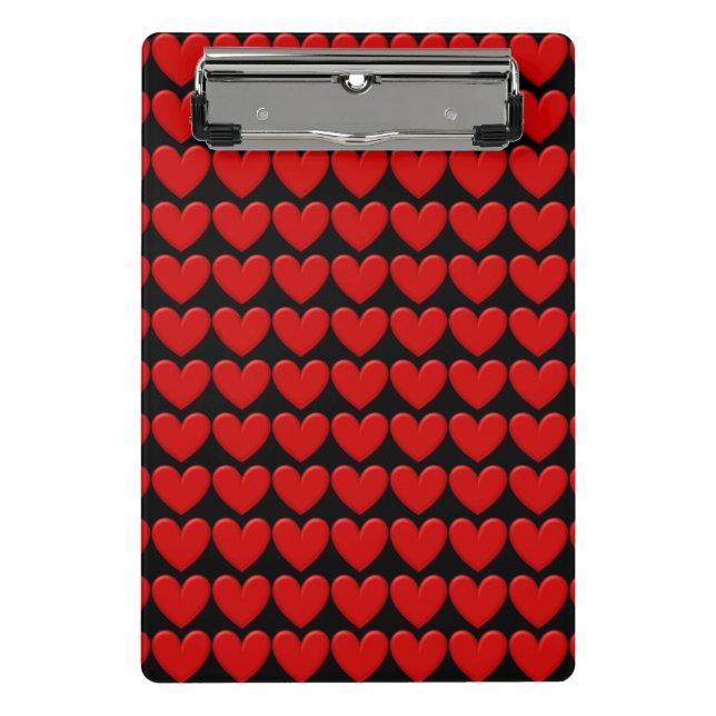 Puffy Heart Mini Clipboard (Front)