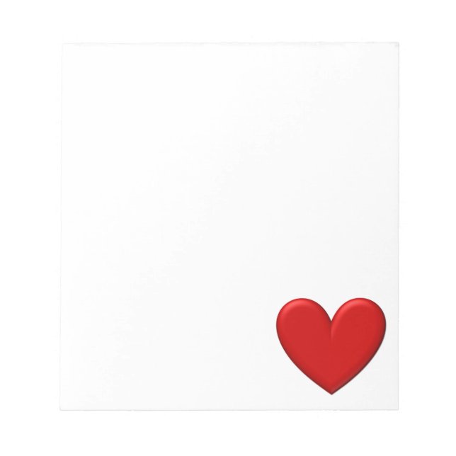 Puffy Heart Notepad (Front)