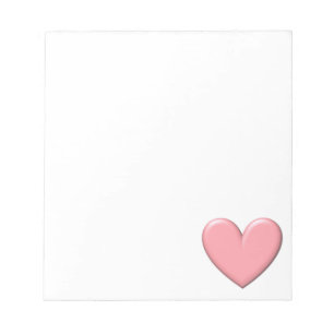 Puffy Heart Notepad