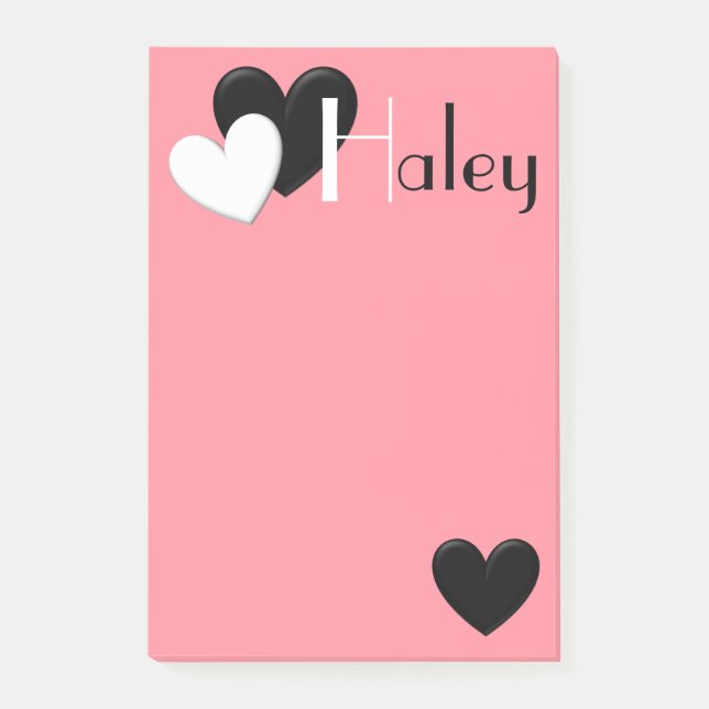 Puffy Heart Post-it Notes (Front)