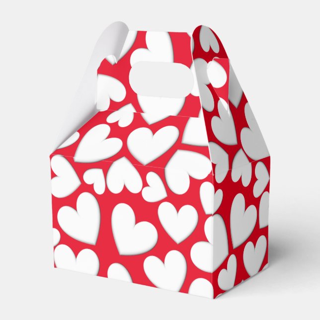 Puffy Hearts Favor Box (Front Side)