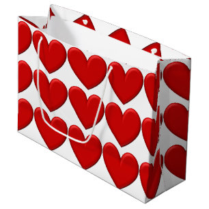 Puffy Hearts Large Gift Bag