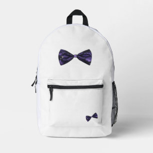 Puffy Lace Ribbon Printed Backpack