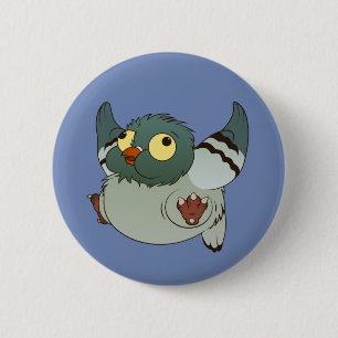 Puffy Pigeon - Puffed Puffy Badge 2 Inch Round Button