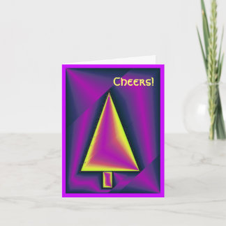 Puffy Purple Holiday Tree Edgy Modern