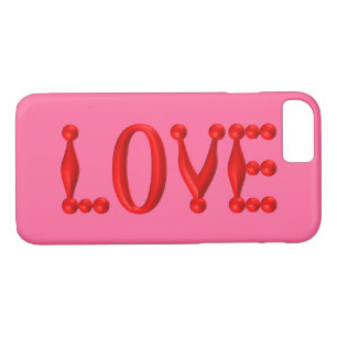 Puffy Red LOVE iPhone 8/7 Case